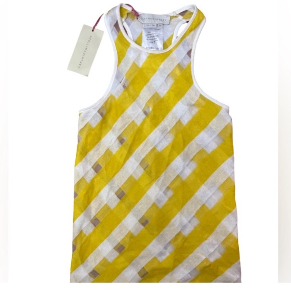 🟨 Stella McCartney semi-sheer tank top